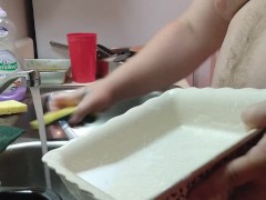 A man doing the dishes!!!   PT. 1