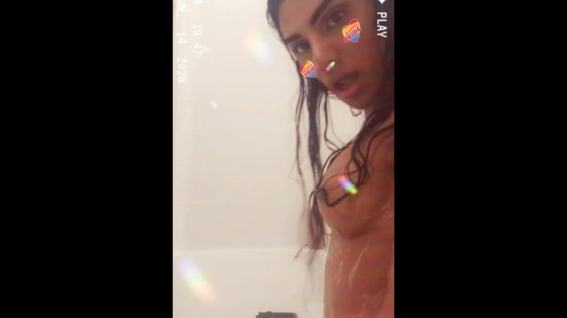 Sexy bitch in the shower