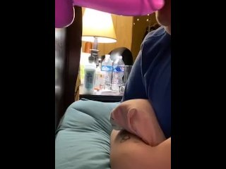 vertical video, amateur, solo female, blowjob