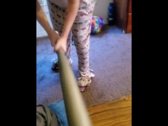 Big boob friend trying to rupture my balls 