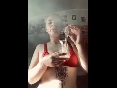 Busting fat dabs in my new bikini 