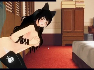 [CM3D2] - RWBY Hentai, Pleasant Fun With Blake Belladonna And Her Booty