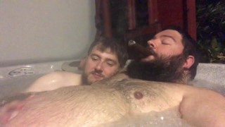 Friends In The Hot Tub