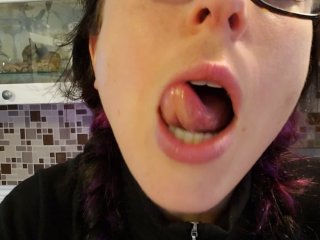 role play, nerdy girl glasses, exclusive, tongue kissing