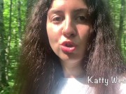 Preview 2 of Teen walk in a public park, pee and a little dirty talk