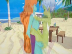 Dragon Ball Hentai 3D - Cheelai x Zangya (Futa)