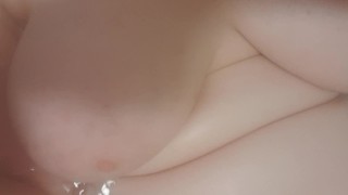 Bath time for my big boobs