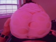Preview 2 of Lapdance from sexy MILF turns into intense assjob till he cums in his pants