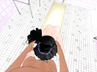 Araragi Karen, POV_Sex in Shower (Bakemonogatari)[3D Hentai, 4K,60FPS, Uncensored]