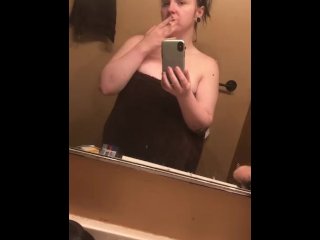 After shower cigarette