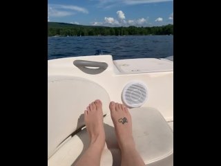 Feet on boat