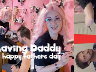 OmankoVivi Shaving Daddy┌( ಠ‿ಠ)┘Happy Father's Day! SFW Vlog