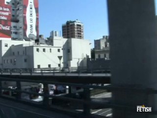 White dude gets his ass destroyed in the van in interracial threesome