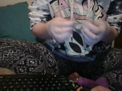 Hot Redhead Plays With Needles, Piercing Fake Ear And Rubber Toys