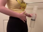 Preview 3 of 500 ml Water Enema Inflation, My Tummy Expands sooooo Much