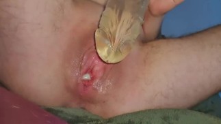 Thumbnail teen ftm Jamie ♡ massive dildo makes my juices flow