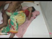 Preview 3 of desi indian village telugu couple romance on floor fucking