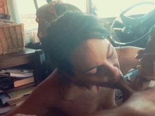 Lactating Latina Gags_On Huge Cock Massive CumshotIn Her Mouth