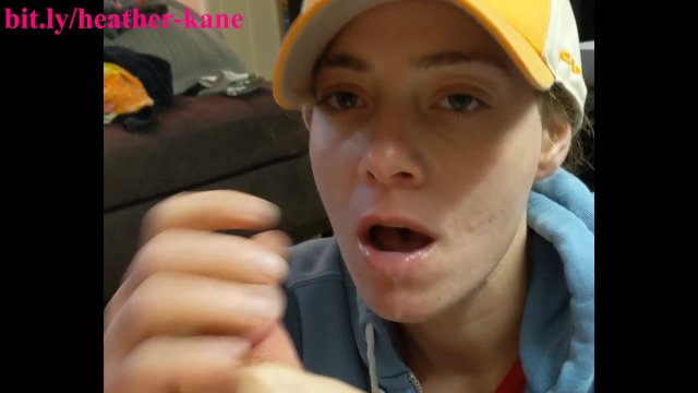 Teen college babe in a wild party gives an unforgettable blowjob, ending with a passionate cum swallow.