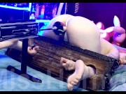 Preview 6 of Fucking Machine Fuck Submissive Girl Who Is Locked In Pillory