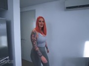 Preview 6 of Fucking The UBER EATS delivery girl GIA ROUGE
