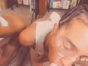 Preview 2 of Cute Trans Fucks & Cums With Toy