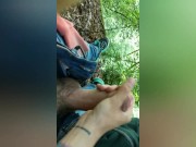 Preview 3 of Wanking Outdoors (Twink Jacking off = cum)