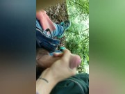 Preview 4 of Wanking Outdoors (Twink Jacking off = cum)