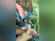 Preview 6 of Wanking Outdoors (Twink Jacking off = cum)