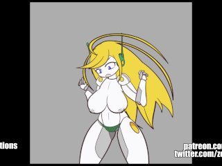 Gif Compilation - Monster Girls,Robot Girls, Breast_Expansion (animations by_Zedrin)