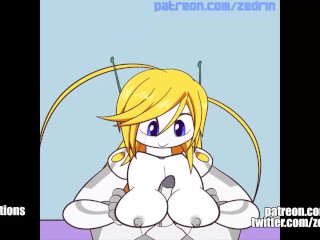 Compilation GIF - Filles Monstres, Filles Robot, Expansion Des Seins (animations Par Zedrin)