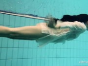 Preview 2 of Underwater hot babe Petra swims naked