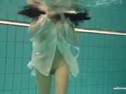 Preview 6 of Underwater hot babe Petra swims naked