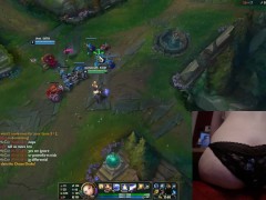 vibrating buttplug fail and feeding League of Legends #10 Luna
