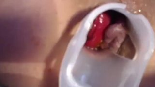 Anal speculum play and pussy dildo orgasms HD
