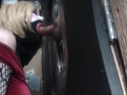 Preview 1 of Amber Mei Neil - Gloryhole Blowjob and Anonymous Breeding Creampie