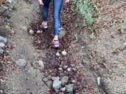 Preview 1 of Part1 | Risky public anal - meet stranger runner at the woods and end up destroying her ass