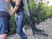 Preview 2 of Part1 | Risky public anal - meet stranger runner at the woods and end up destroying her ass