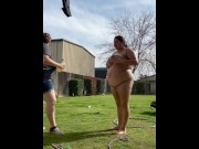 Preview 4 of BBW Outdoor Shower ft. Female Fiancé