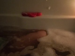 Late Night Self Care: BBW MILF takes a bath and gets off