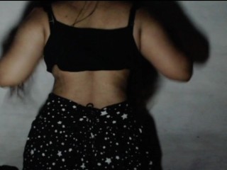 Dwarf showing off on webcam