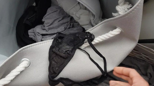 Cum in Dirty Panties from Laundry