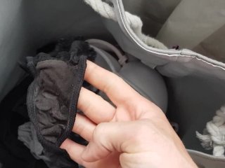 cum in dirty panties from laundry