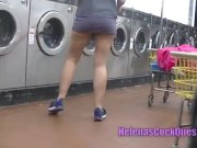 Preview 5 of Preview of me SUCKING COCK AT A PUBLIC college campus laundry!