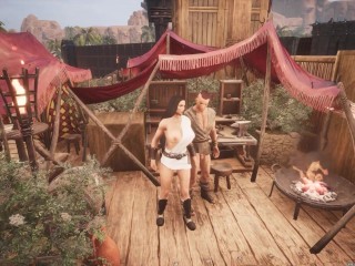 Sex at the Market with my Boyfriend | Conan Exiles Sex