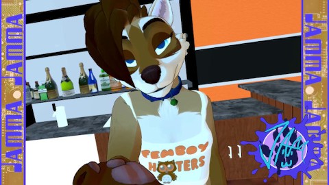 Femboy Hooters Takes Your Order