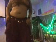 Preview 4 of Veiled Arabic Goddess Belly Dancing Striptease & Pole tricks