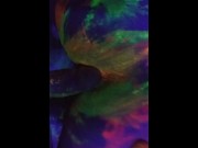 Preview 6 of Horny Housewife Gets Fucked and Plays in Glow in the Dark Paint