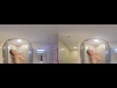 I wash in the shower VR180