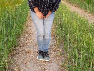 Alice - Desperate to Pee, Then Lost It and Pissed Myself in Jeans_and Panties)